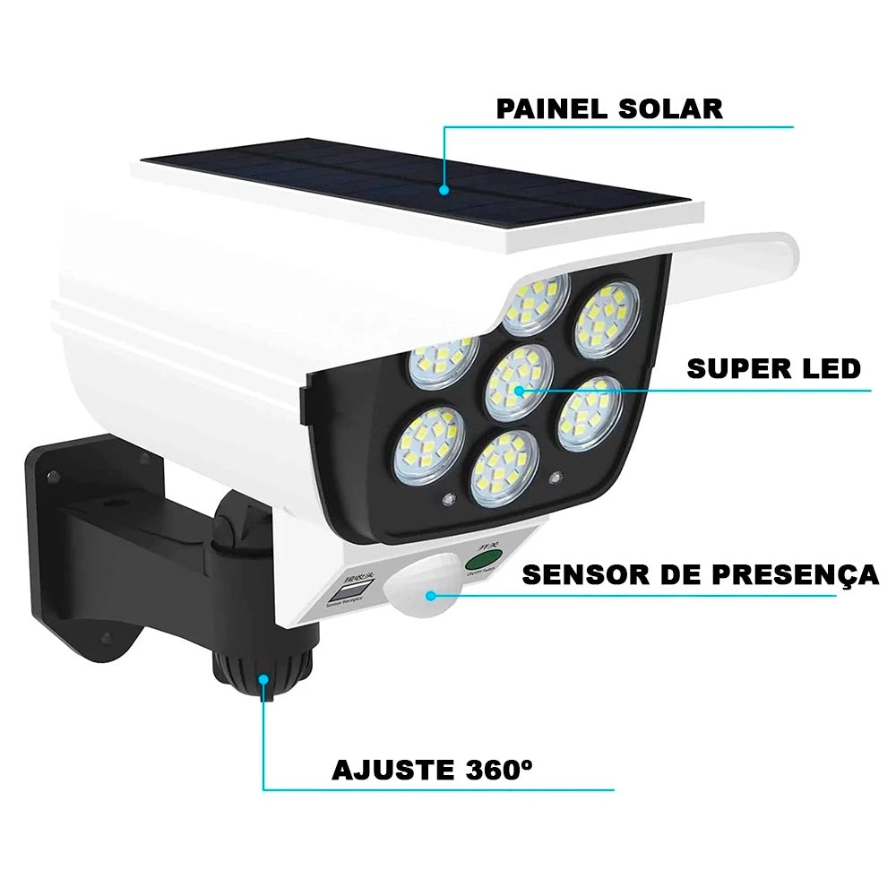 Lampara Solar Tipo Camara Con Sensor Corato