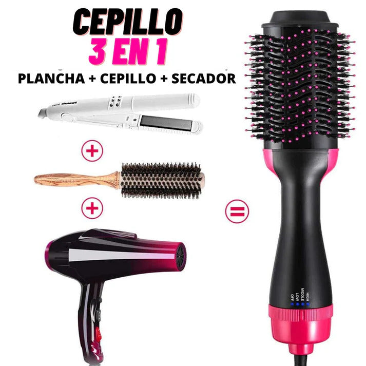 Cepillo Secador Voluminizador 3 en 1